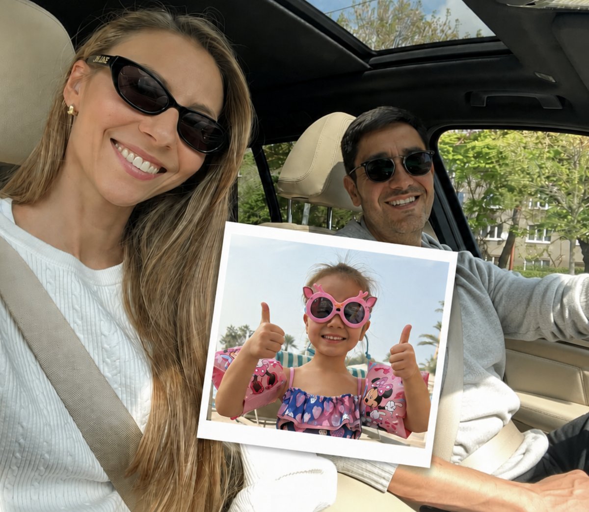 Alexandra, Ben and their daughter